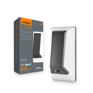 LED світильник на сонячній батареї настінний VIDEX VL-BHSO-003-S, IP54, 500Lm, 5000K