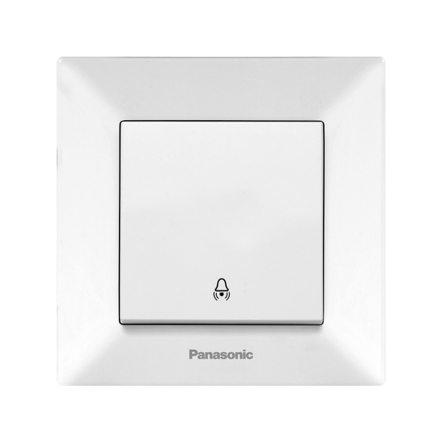 Кнопка звонка, Panasonic Arkedia Slim, белая, 00192WH - 1