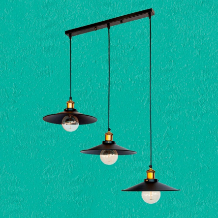 Люстра подвес LEVISTELLA в стиле лофт, 752PB9-3 BK(500) - 1