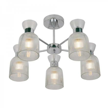 Светильник Ardero BL1650-3ARD SHARLOTT, под лампу E14х5, ⌀530х330мм, хром - 1