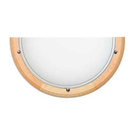 Світильник настінно-стельовий ДеКоРа, Каліпсо, 1/2, E27, 1х60W, сосна, 46420 - 1