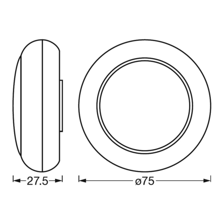 Ночник 4,5 Вт Ledvance LED DOT-IT NURSERY RGB touch click 3 шт./уп. 4, белый, 4058075575639