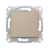 Выключатель одноклавишный Schneider Electric Sedna, титан, SDN0100168