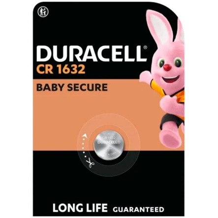 Батарейка Duracell CR1632 3В специальная литиевая батарейка типа таблетка, 1шт., 5011068 - 1