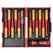 Набор отверток изолированных  диэлектрический YATO YT-28295: до 1000 V, 13 шт. в футляре