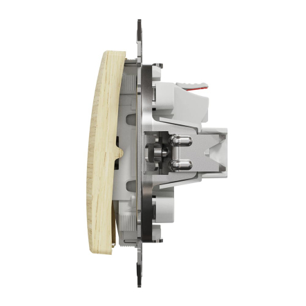 Выключатель одноклавишный Schneider Electric Sedna Design, береза, SDD180101