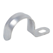 Скоба металева однолапкова, IEK, CMAT10-38-100, d38-40 мм