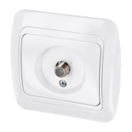 Розетка телевизионная TUNA EL-BI, белая (без вставки), 502-00200-224