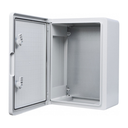 Корпус АБС-пластик АСКО-Укрем, ударостойкий, с монтажной панелью, непрозрачные дверки, 30*40*17, ІР65, A0270010018