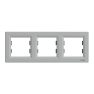 Рамка 3-постовая, горизонтальная, Schneider Electric ASFORA, алюминий, EPH5800361
