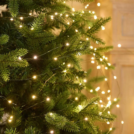 Гирлянда LED Роса от USB 100м, 1000LED + пульт, Тёплый белый