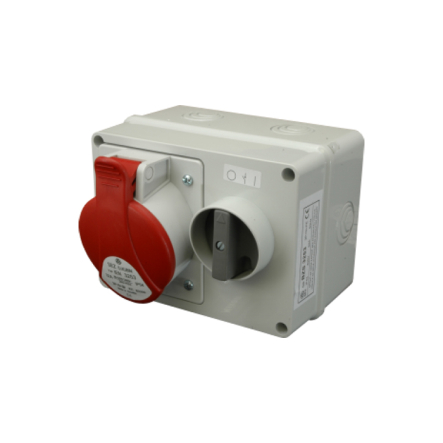 Розетка с механической блокировкой SEZ BZS1653 IP 44, 16A, 400V - 1