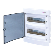 Щит внутрішній розподільний ETI ECМ 24PO, 24 модулі, білі двері, 1101012