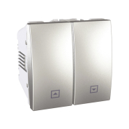 Вимикач для жалюзі, алюміній, Schneider Electric Uniсa, MGU3.207.30