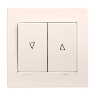 Вимикач для жалюзі Schneider Electric Anya, кремовий, AYA1300123