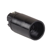 Патрон підвісний карболіт, Е14, чорний, IEK, EPK20-04-02-K01