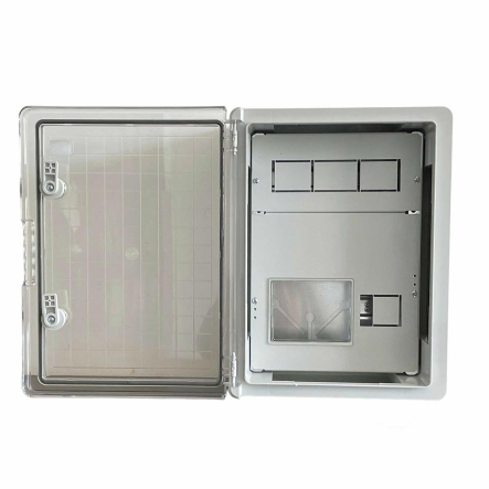 Бокс монтажный пластиковый СКІМ под 1ф. счетчик (3+9)мод. 300х400х170 IP65, прозрачные двери, С10702006