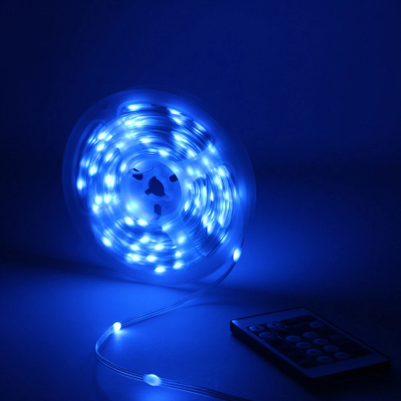 Гирлянда LED лента умная RGB 10м от USB+ пульт, Роса, IP67