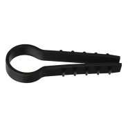 Дюбель-хомут АСКО-УКРЕМ круглий 16мм, чорний (уп, 50шт)