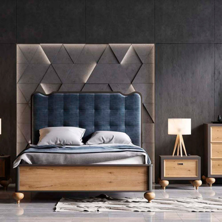 Тумба Мебус Маракеш 1Ш, дуб, цвет: умбра/протертый/лофт