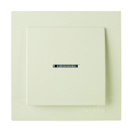 Выключатель одноклавишный с подсветкой крем, NILSON+Touran, 24121002