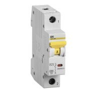 Автоматичний вимикач IEK ВА 47-60, 1Р, 25А, 6 кА, х-ка B, MVA41-1-025-B
