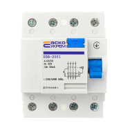 Устройство защитного отключения АСКО-УКРЕМ ПЗВ-2001, 4р, 32А, 30мА, A0020010013