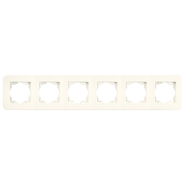 Рамка шестерна горизонтальна VIKO Rollina, 90481056, крем
