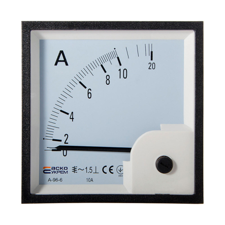 Амперметр прям. вкл. АСКО-УКРЕМ A-96-6, 10А АС 96х96, A0190010090 - 1