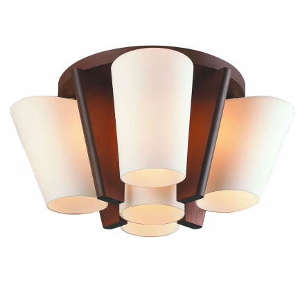 Люстра ALTALUSSE INL-3093C-05 Antique brass & Walnut - 1