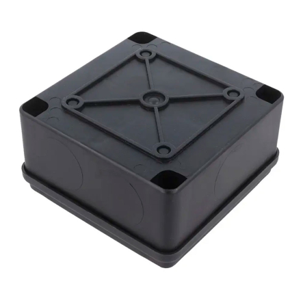 Коробка распределительная PAWBOL S-BOX 116C, 100x100x50, IP65, чёрная, без сальников, устойчивая к УФ 