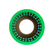 Панель LED Lemanso LM541 "Кубики" 6+3W із зеленим підсвічуванням, 540Lm, 4500K, коло, 160х30мм, 175-265V