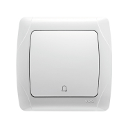 Кнопка дзвінка VIKO CARMEN, 90561006, біла