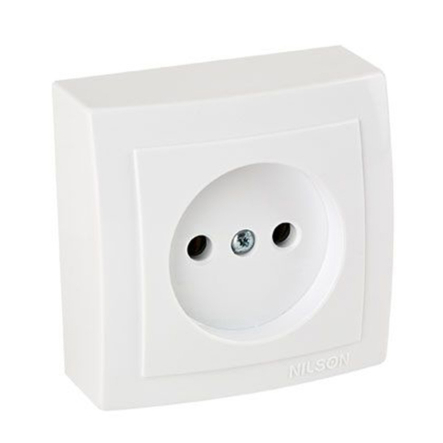 Розетка 1- я б/з белый Themis - 1