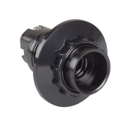 Патрон карболіт, з кільцем, Е14, чорний, IEK, EPK21-04-01-K01