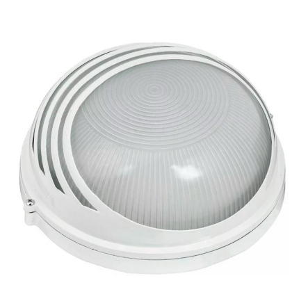 Светильник IEK НПП 1107, 100W, белый/круг, ресничка, металл, IP54, LNPP0-1107-1-100-K01 - 1