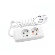 Удлинитель Viko 16 А 230 В с заземлением 2 гн. белый 2 м