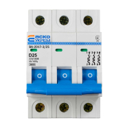Автоматичний вимикач АСКО-УКРЕМ ВА-2017/D 3р, 25А, A0010170103