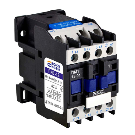 Магнитный пускатель АСКО-УКРЕМ ПМ 1-18-01 18/380В (LC1-D1210), A0040010076 - 1