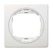 Рамка одноместная горизонтальная 80*80 Aling-Conel EON, E6801.00, белый-белый