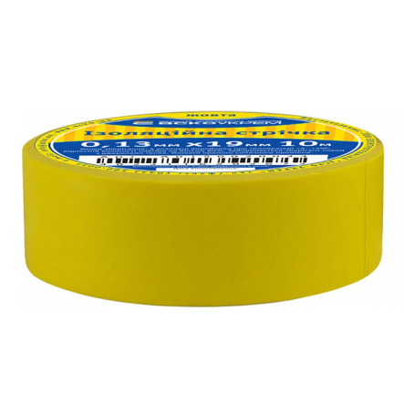 Изолента 0,13мм х 19мм 10м жёлтая, АСКО-УКРЕМ, A0150020033