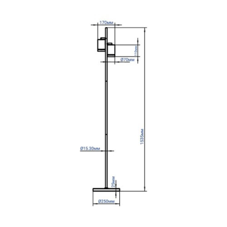 Торшер спотовый светильник на 2 лампы FERON ML372 2xMR16/GU10