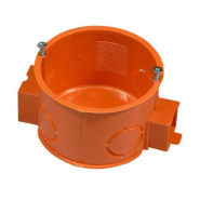 Коробка установочна під бетон d 60 мм, помаранчева, глибока