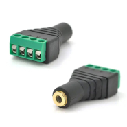 Гніздо 3,5 мм 4-х контактний, з клемною колодкою (під гвинт)