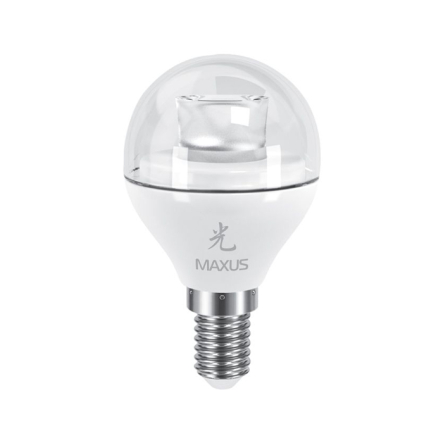 Лампа LED MAXUS G45, 4W, 5000K, 220V, E14, AP - 1