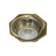 Светильник точечный поворотный Feron 305, R50, E14, титан/золото