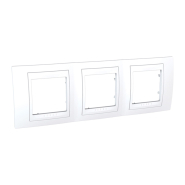 Рамка 3-местная, белый, Schneider Electric Uniсa PLUS, MGU6.006.18