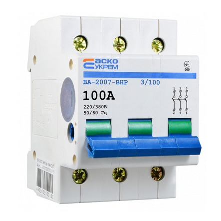 Выключатель-разъединитель нагрузки АСКО-УКРЕМ ВА-2007 ВРН, 3р, 63А, A0010070003