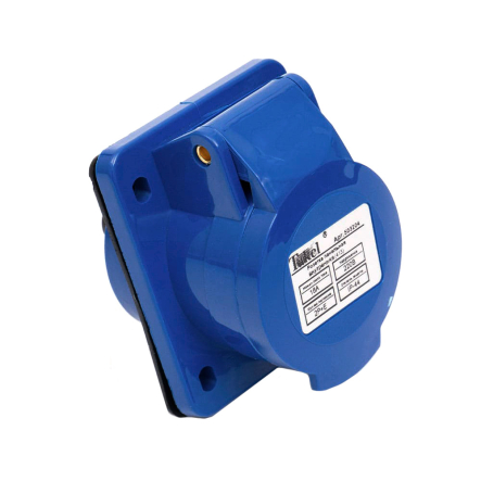 Розетка стационарная TAKEL 413, 16А, 220В, 2P+E, IP44, внутришняя, 503204 - 1