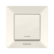 Выключатель двополюсний 16А, Panasonic Arkedia Slim, крем, 00432BG